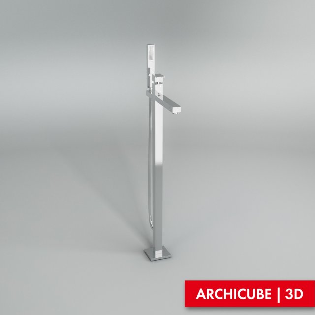 bath mixer 03 3D Модель .c4d .max .obj .3ds .fbx .stl .blend