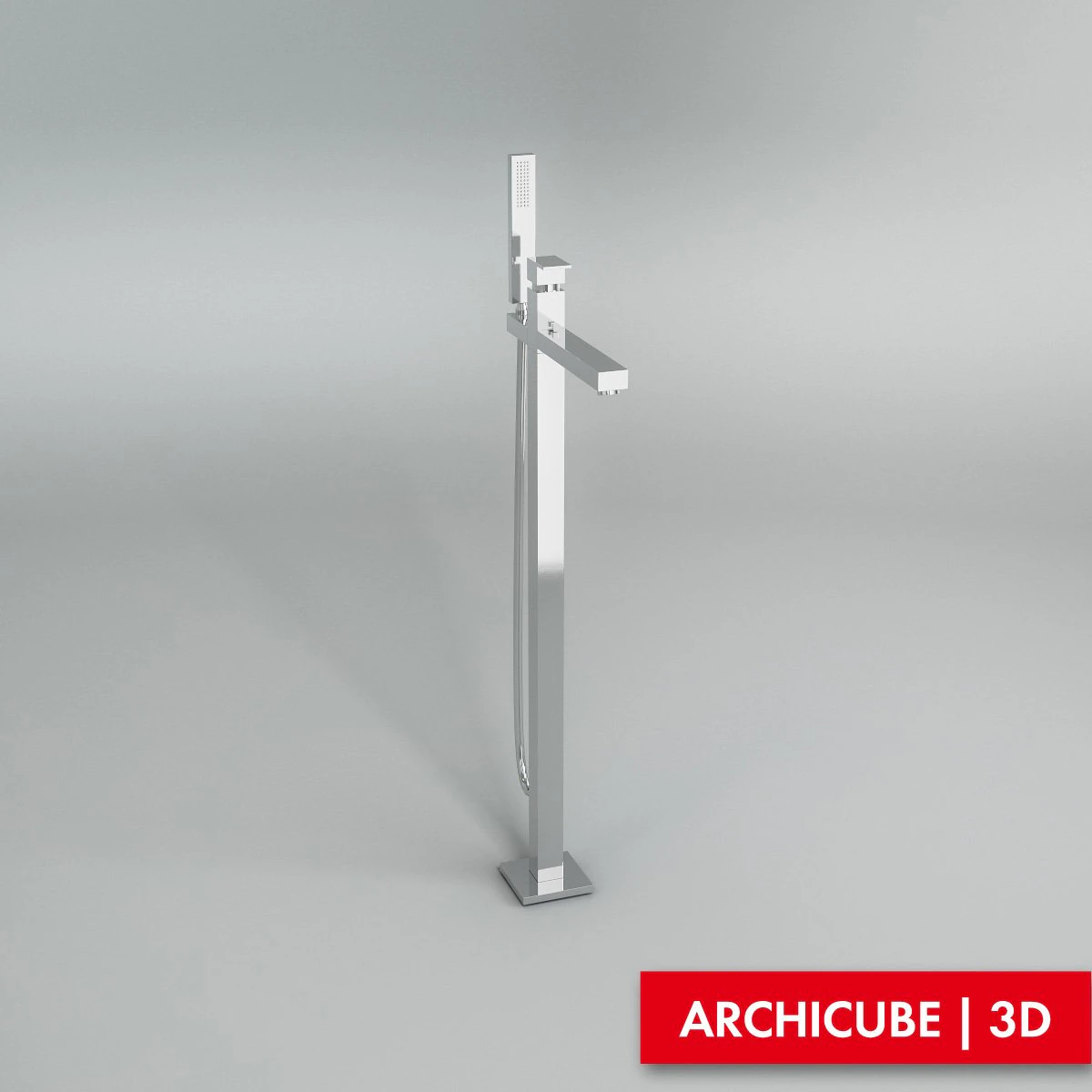 bath mixer 03 3D Model .c4d .max .obj .3ds .fbx .stl .blend