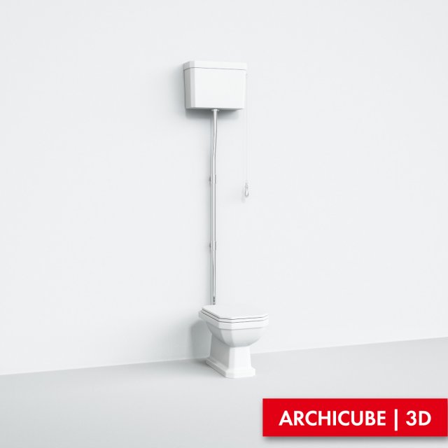 toilet 10 3D Model .c4d .max .obj .3ds .fbx .stl .blend 