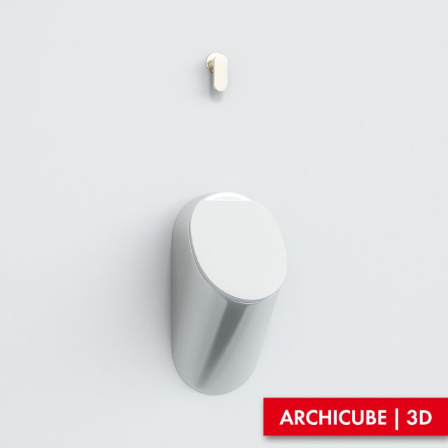 urinal 3D Model .c4d .max .obj .3ds .fbx .stl .blend 