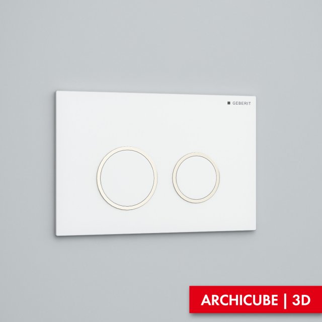 flush panel geberit 3D 模型 .c4d .max .obj .3ds .fbx .stl .blend 