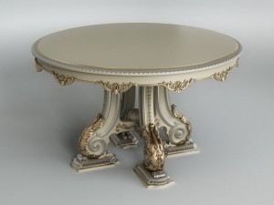 classic round table Modelo 3D