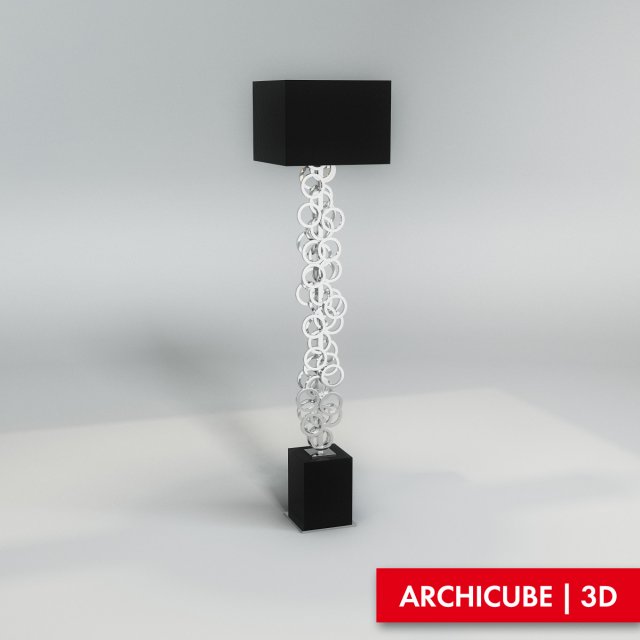 floor lamp 3D Modell .c4d .max .obj .3ds .fbx .stl .blend