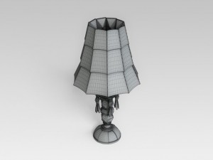 crystall table lamp Model 3D