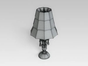 crystall table lamp 3D Model