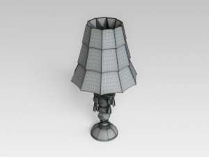 crystall table lamp Model 3D