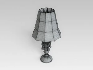 crystall table lamp 3D Model