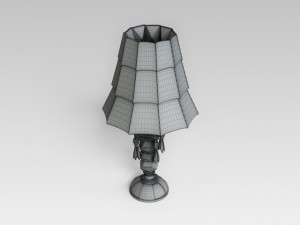 crystall table lamp Model 3D