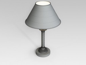 classic table lamp 3D 模型