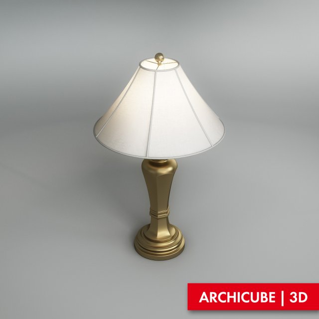 bronze table lamp 3D मॉडल .c4d .max .obj .3ds .fbx .stl .blend 