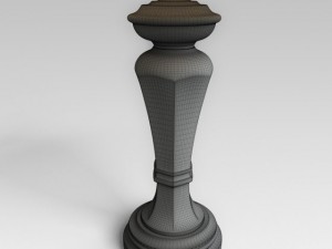 bronze table lamp 3D मॉडल