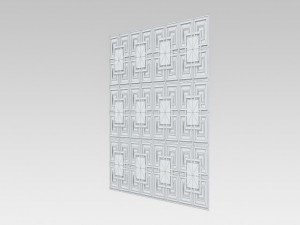 wall panel 001 Model 3D