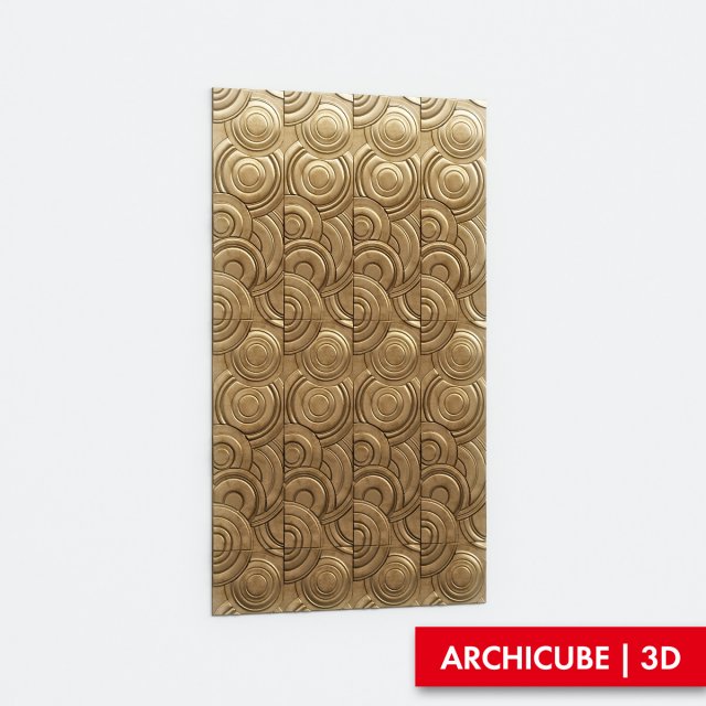 wall panel 002 Model 3D .c4d .max .obj .3ds .fbx .stl .blend 