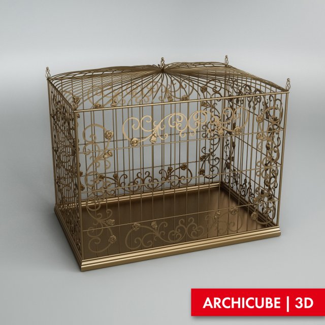 birdcage Model 3D .c4d .max .obj .3ds .fbx .stl .blend 