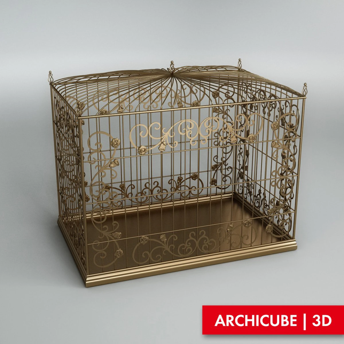 birdcage 3D Model .c4d .max .obj .3ds .fbx .stl .blend