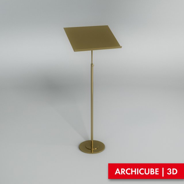 music stand Modelo 3D .c4d .max .obj .3ds .fbx .stl .blend