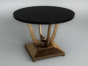 round black table 3D 모델