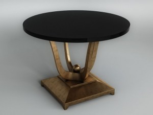round black table Modelo 3D