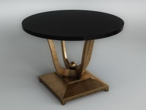 round black table Modelo 3D