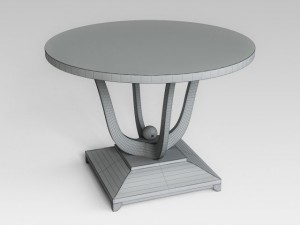 round black table Modelo 3D