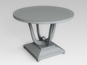 round black table Modelo 3D