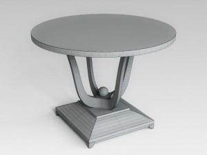 round black table Modelo 3D