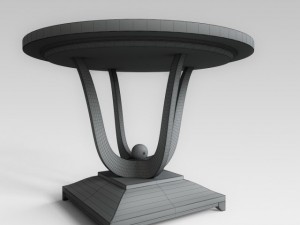 round black table Modelo 3D