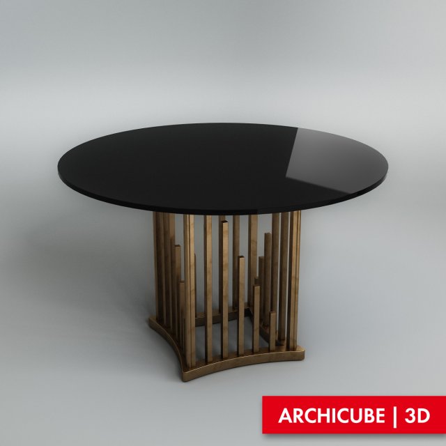 dining table 3D Модель .c4d .max .obj .3ds .fbx .stl .blend 