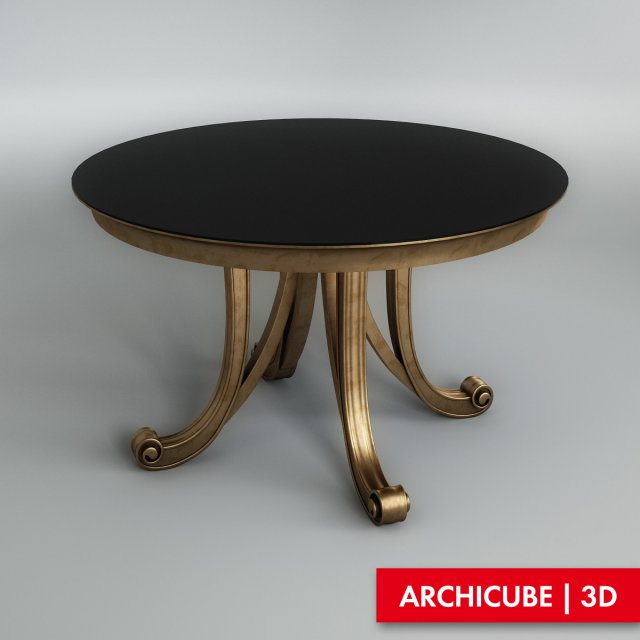 round table 003 Model 3D .c4d .max .obj .3ds .fbx .stl .blend 