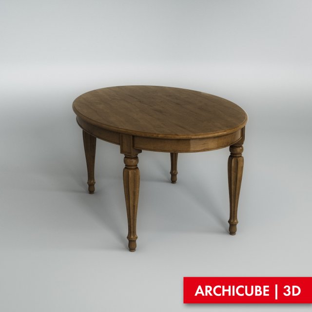 dining table 3D 模型 .c4d .max .obj .3ds .fbx .stl .blend 