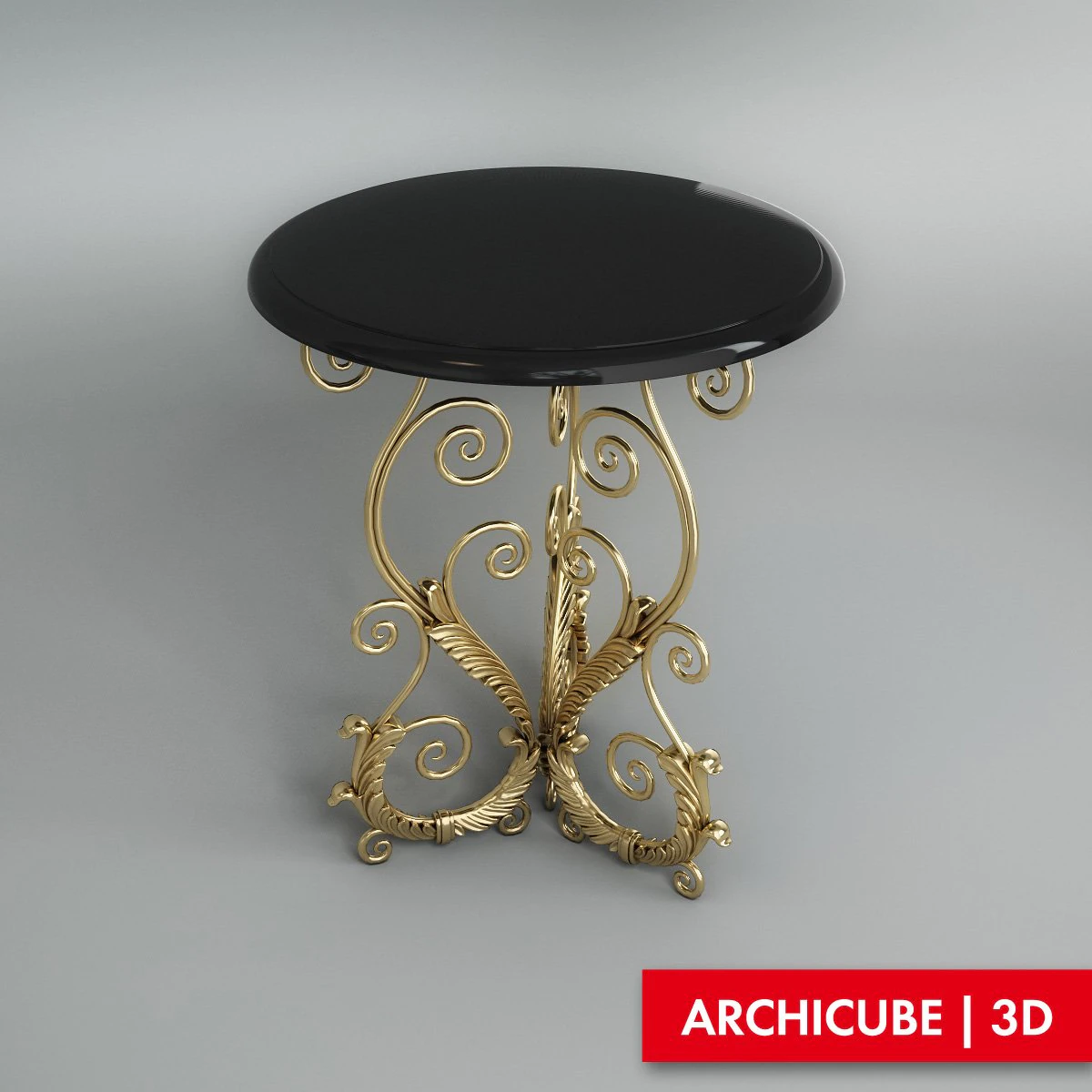 table stand 002 3D Model .c4d .max .obj .3ds .fbx .stl .blend