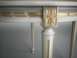 white dining table 3D Model