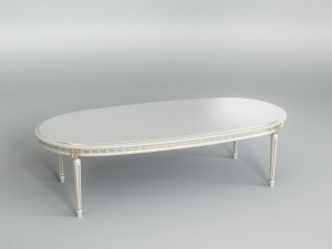 white dining table 002 3Dモデル