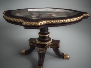 classic table 003 3D Model