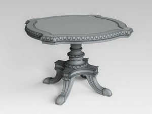 classic table 003 3D Model