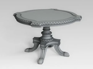 classic table 003 3D Model