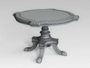 classic table 003 3D Model