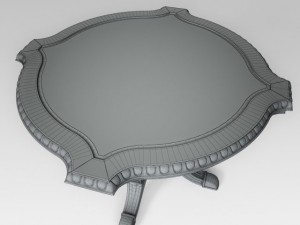 classic table 003 3D Model