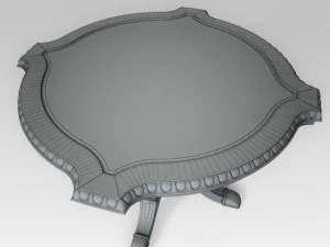 classic table 003 3D Model