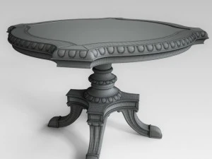 classic table 003 3D Model