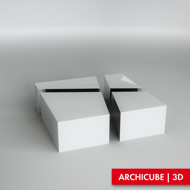 coffee table 005 3D Model .c4d .max .obj .3ds .fbx .stl .blend 