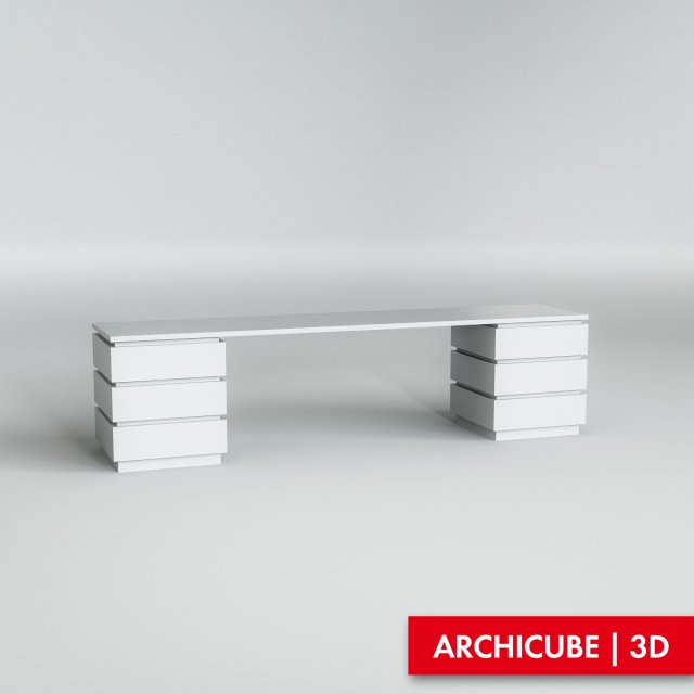 table desk 3D 模型 .c4d .max .obj .3ds .fbx .stl .blend 