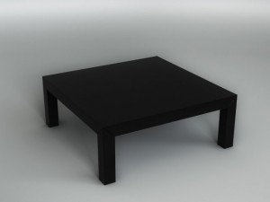 black table 3D 模型