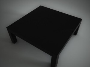 black table 3D 模型