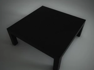 siyah masa 3D Model