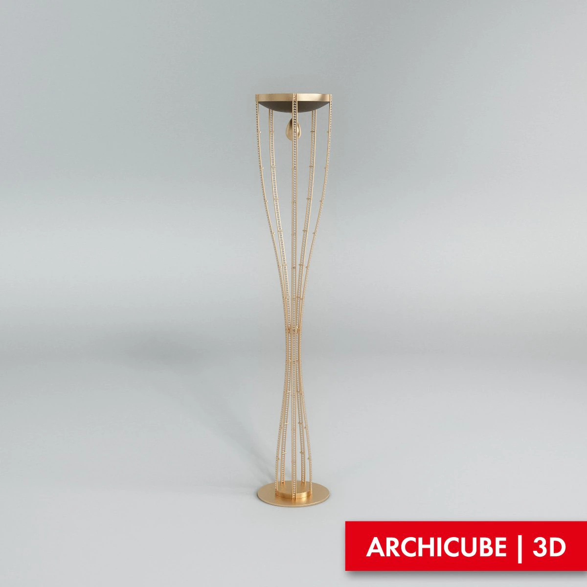 floor lamp 002 3D Model .c4d .max .obj .3ds .fbx .stl .blend 
