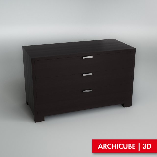 chest of drawers 002 3D Model .c4d .max .obj .3ds .fbx .stl .blend