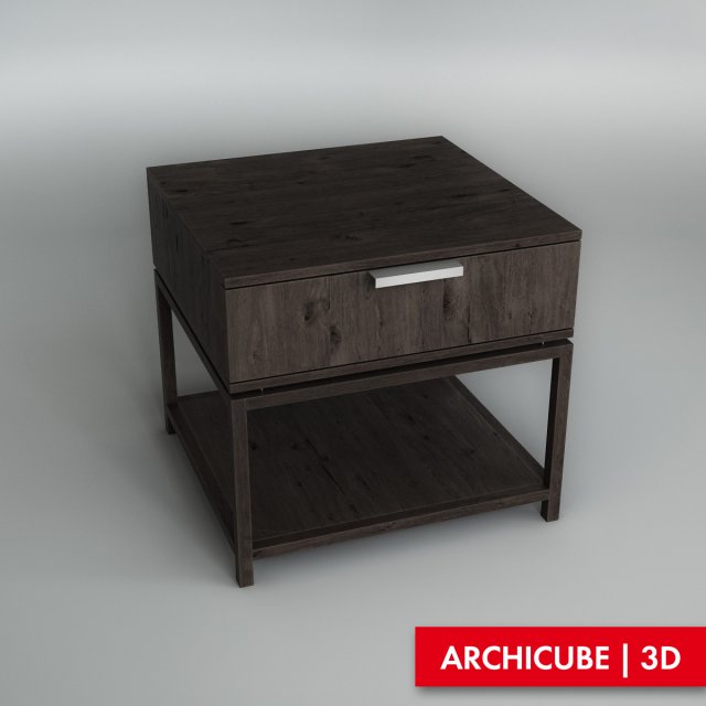 bedside table 3D 모델 .c4d .max .obj .3ds .fbx .stl .blend 