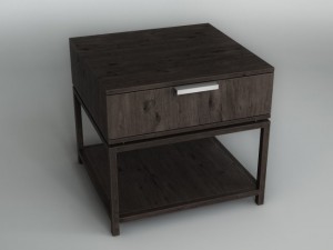 bedside table Modello 3D