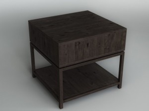 bedside table 3D 모델